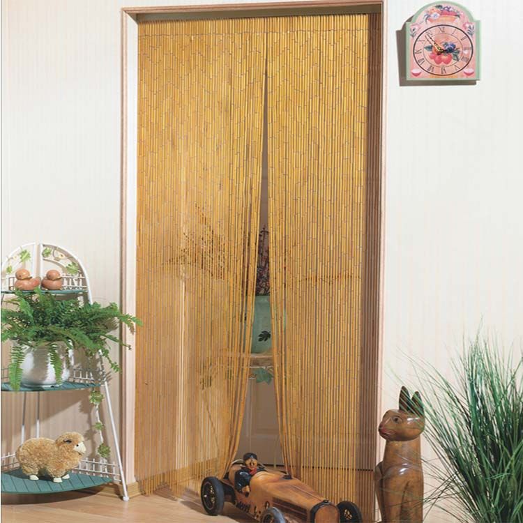 rideau de porte en bambou naturel