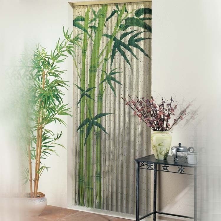 Rideau de porte bambou